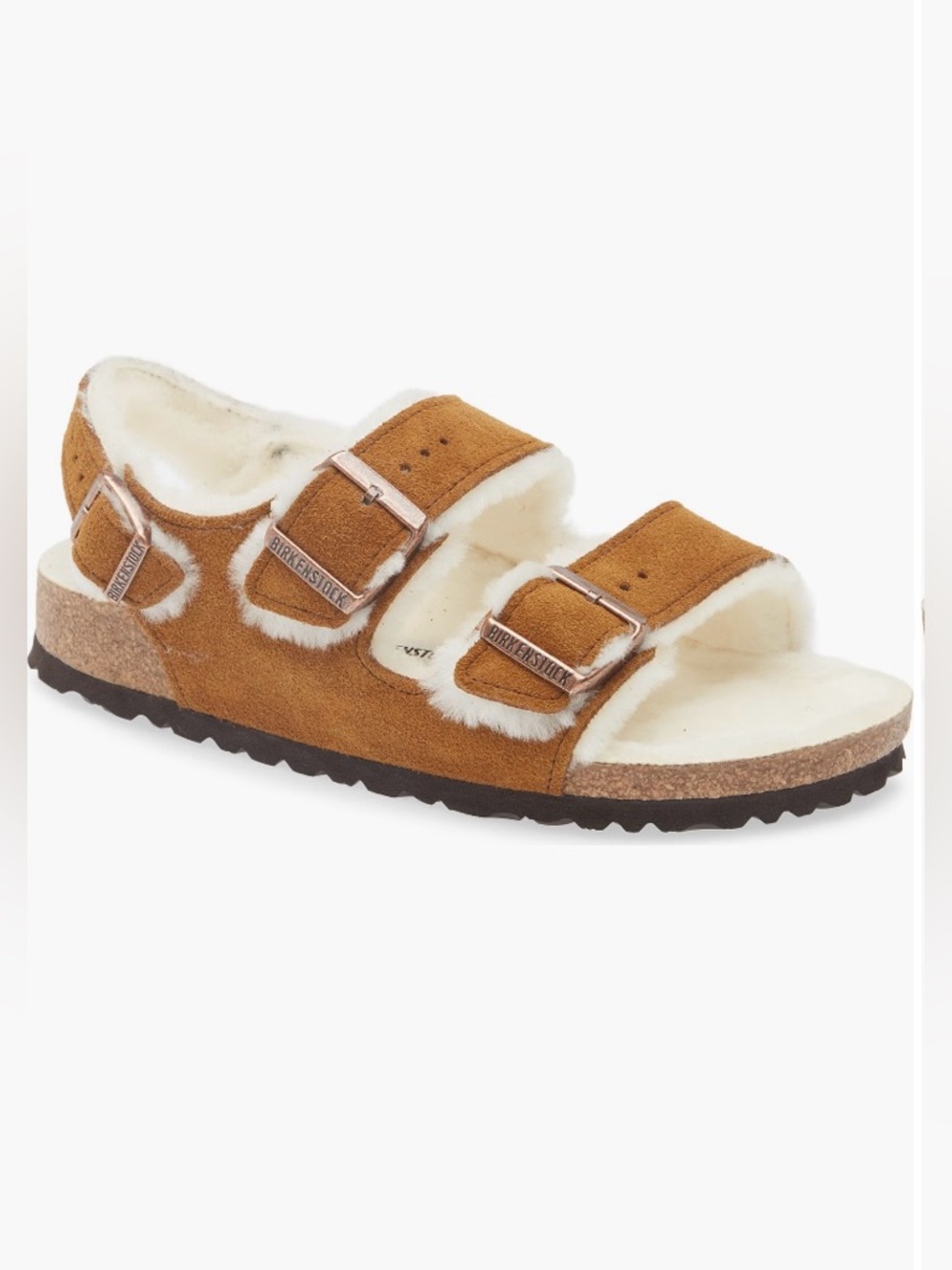 Birkenstock Milano Suede Shearling Color- MINK size 39. Women’s size 8 NIB